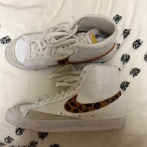 Nike blazers leopard print women’s size 8!